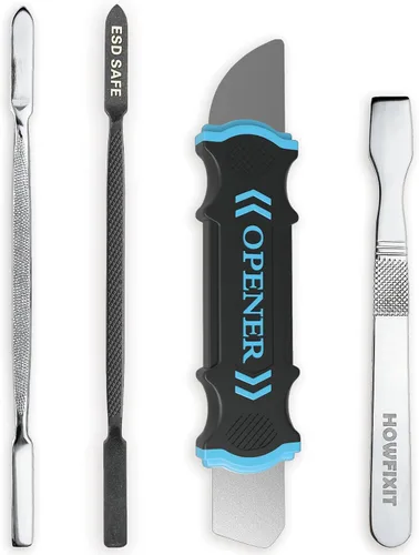 Vista 11 de HowFixit Kit de herramientas de apertura electrónica 12 en 1, juego profesional de spudger antiestático con herramientas de palanca de plástico