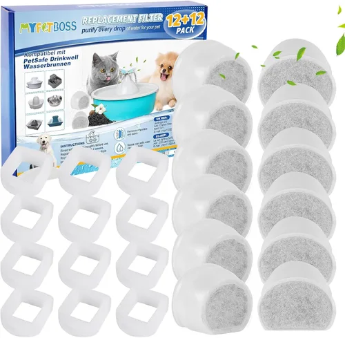 Vista 8 de Filtros de carbono de repuesto para Drinkwell, filtro de fuente de agua para gatos, filtros de fuente de mascotas para perros compatibles