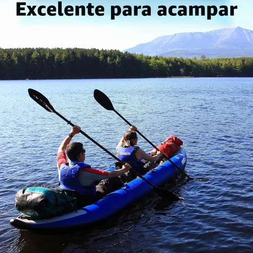 Vista 6 de Sea Eagle 420X Explorer - Kayak inflable - pesca, excursión, camping, exploración y riego blanco, auto-fianza, skeg extraíble, piso de punto de caída