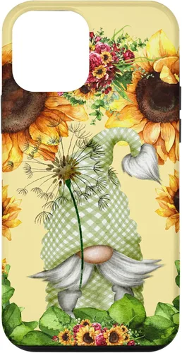 Vista 16 de Floral Sunflower Motif for Dandelion Lovers and Summer Gnome Case for iPhone 17