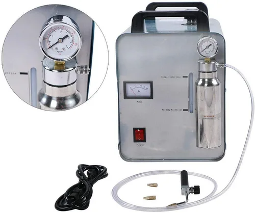 Vista 4 de DNYSYSJ - Máquina pulidora de acrílico portátil, 95L/H 400 W, soldador de oxígeno-hidrógeno, generador de llama de gas, antorcha, pulidor