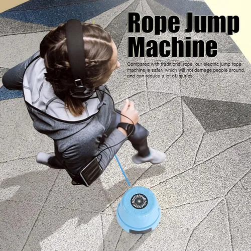 Vista 2 de ciciglow Jump Rope Machine with Remote, Jump Workout Entertaining Interaction Rope Skipping Machine for Family, Office, Gym, Party