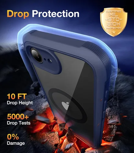 Vista 284 de DIACLARA - Funda transparente compatible con iPhone XR 6.1 pulgadas 2018