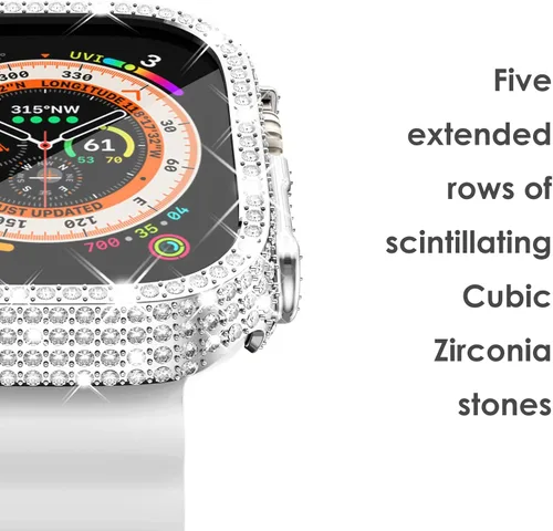 Vista 177 de Surace Bling - Carcasa con protector de pantalla para Apple Watch Series 3, 2, 1 de 1.496 pulgadas