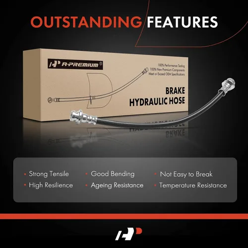 Vista 6 de A-Premium Manguera hidráulica de freno compatible con los modelos Nissan y Datsun - Juke 2011-2017, 720 1980-1982, 620 1978-1979 - Reemplazar #