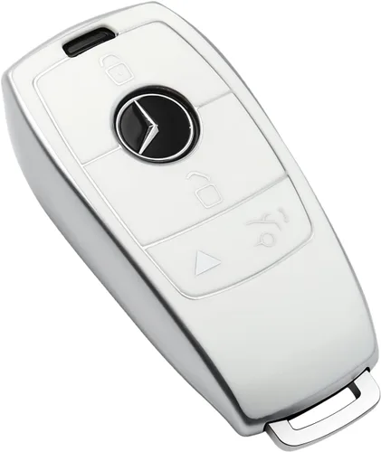 Vista 9 de Tukellen para Mercedes Benz Funda para llavero, Protector de llave de TPU suave especial compatible con 2017-2021 Clase E 2018-2021 Clase S Negro