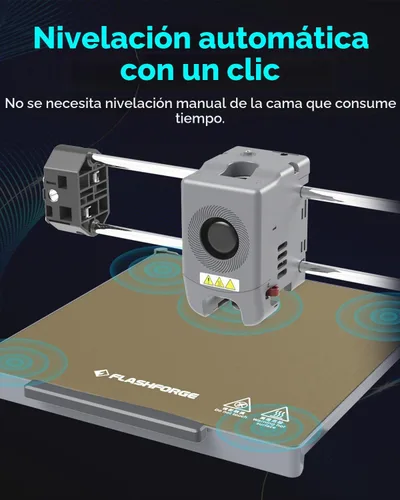 Vista 2 de FLASHFORGE Adventurer 5M Impresora 3D de Alta Velocidad Máx. 600mm/s con Nivelación Automática, Cambio de Boquilla en 3 Segundos, Impresión