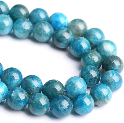 Vista 61 de 4MM 88 piezas de cuentas sueltas de piedra natural verde turquesa africana para hacer pulseras y collares de bricolaje