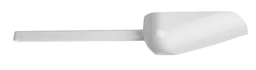 Vista 3 de Cuchara desechable de laboratorio con mango largo, 4 oz. de capacidad, estéril, poliestireno, blanco (paquete de 10)
