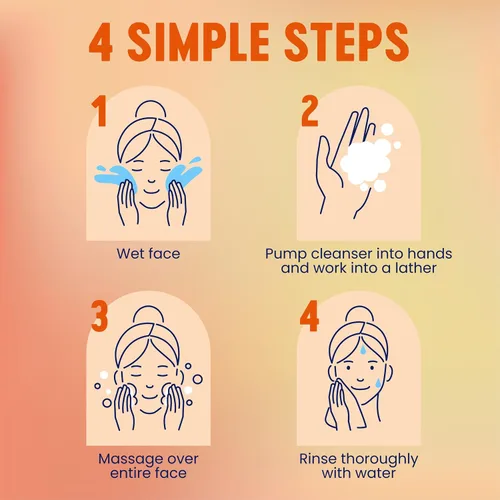 Vista 3 de Biore - Limpiador facial suave y transpirable para acné, limpiador facial suave para pieles sensibles y propensas al acné, impregnado con extracto