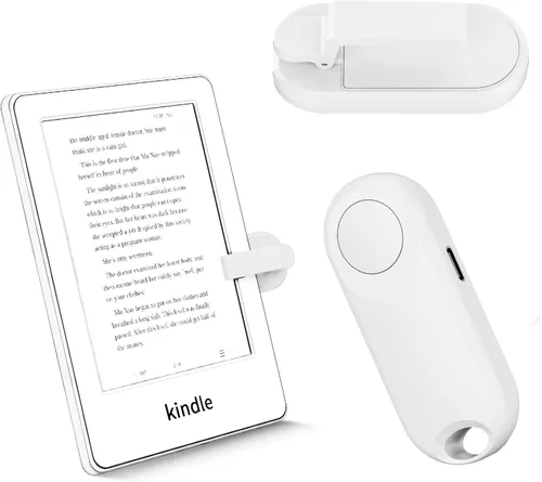 Vista 9 de RF - Control remoto de giro de página para accesorios Kindle Paperwhite, iPad, lectura Kobo, Surface, cómics/novelas, tabletas Android, toma de Negro