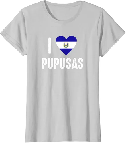 Vista 19 de Camiseta I Love Pupusa from El Salvador
