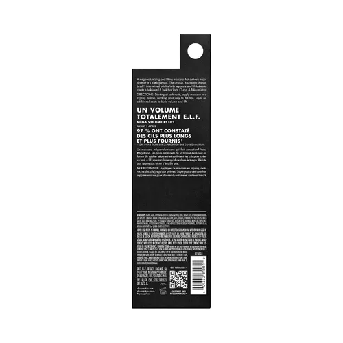 Vista 8 de e.l.f. Big Mood Máscara, crea instantáneamente pestañas largas, atrevidas y voluminosas, con cera de jojoba, color negro, 0.30 fl Oz Negro - Lavable