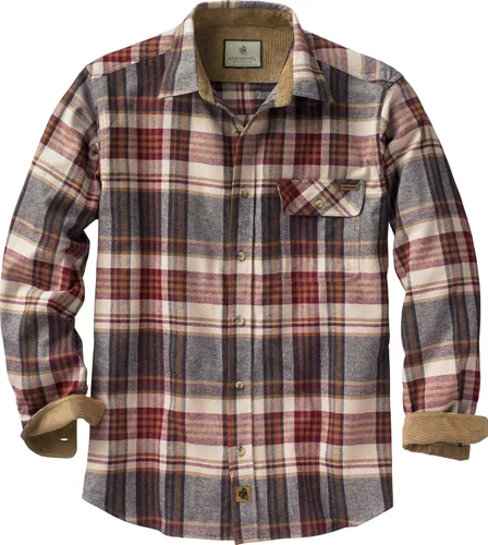 Vista 41 de Legendary Whitetails Camisa de franela de manga larga con botones para hombre, 100% algodón