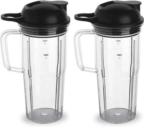 Vista 11 de Vaso de piezas de repuesto con tapa para llevar, compatible con NutriBullet Blender Combo NutriBullet Pro 1000 y NutriBullet Select 2.0 (18 onzas)