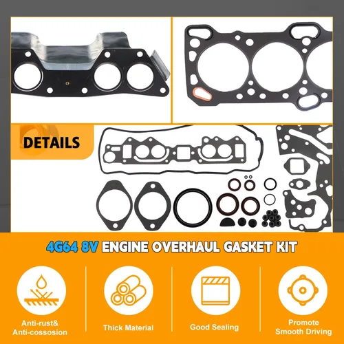 Vista 4 de PANGOLIN Kit de junta de revisión del motor 4G64 8V para Mitsubishi 4G64 Engnie Carretilla elevadora Clark LPG Piezas del mercado de accesorios
