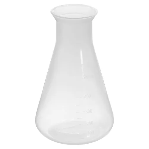 Vista 8 de PATIKIL Erlenmeyer Frasco de plástico de 1.7 fl oz, 1 paquete de frasco cónico de boca ancha para laboratorio, transparente