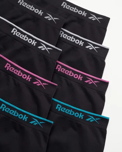 Vista 3 de Reebok Ropa interior para niña, pantalones cortos sin costuras de pierna larga (8 unidades)