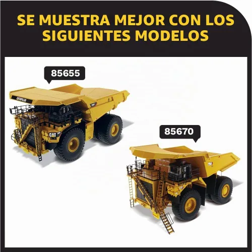 Vista 8 de Camión minero Caterpillar 798 AC 1:50 - Diecast Masters - 85671 - Serie High Line