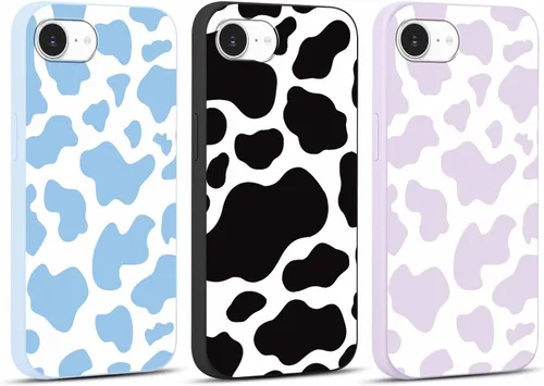 Vista 44 de Paquete de 3 Lindas Fundas con Estampado de Guepardo para iPhone 7/8/SE 2020/SE 2022 de 4.7", Fundas de Diseño Estético de Leopardo de Silicona