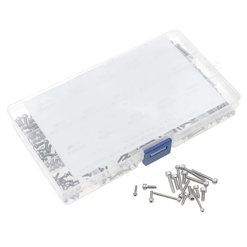 Vista 6 de Metric M2 M2.5 M3 304 - Juego de tornillos de cabeza hexagonal de acero inoxidable Pernos Allen M2/M2.5/M3 6/8/10/16/0.787 in para PCB Electrónica