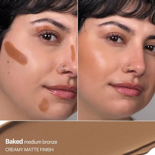 Vista 8 de Milk Makeup Crema mate bronceador multiusos en barra – Construible + mezclable Horneado - Bronce Medio