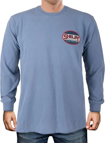 Vista 3 de Shelby Ultimate Performance - Camiseta de manga larga de jean azul Producto Shelby con licencia oficial 100% algodón