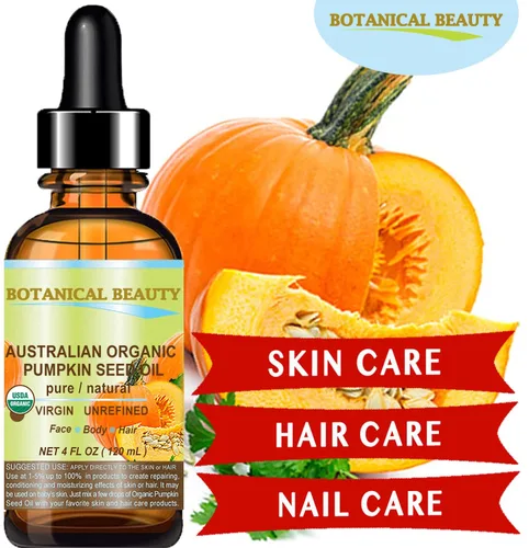 Vista 3 de Aceite orgánico australiano de semillas de calabaza. 100% puro/natural/sin diluir/sin refinar/certificado orgánico/prensado en frío. "Una