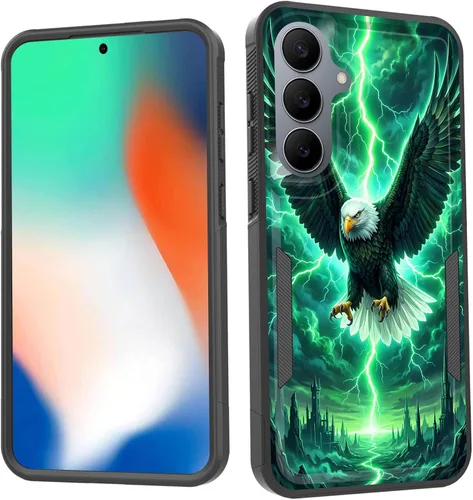 Vista 167 de Funda para Galaxy S26 FE, doble capa, protección contra caídas de grado militar de 10 pies, antideslizante, resistente a prueba de golpes, para Cruz