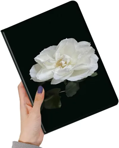 Vista 26 de kaitesi Funda floral compatible con iPad 6ª 5ª generación 9.7 pulgadas iPad Air/Air 2, diseño de flores, bonita funda inteligente de piel delgada