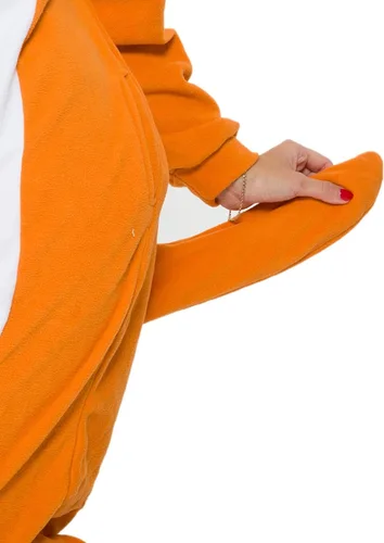 Vista 4 de xinhauli Disfraz unisex de animal para adultos, disfraz de pijama de una pieza para adultos, disfraz de Halloween y Navidad para adultos..