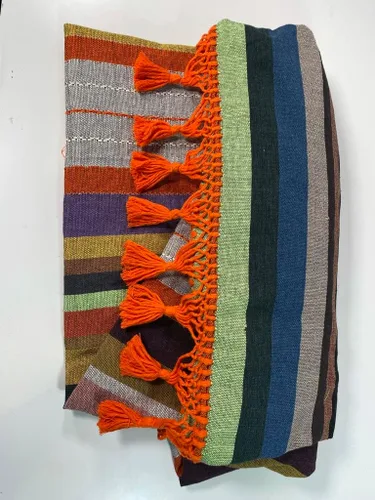 Vista 6 de Hamaca, tejida a mano, multicolor, fabricada en México por Verve CULTURE