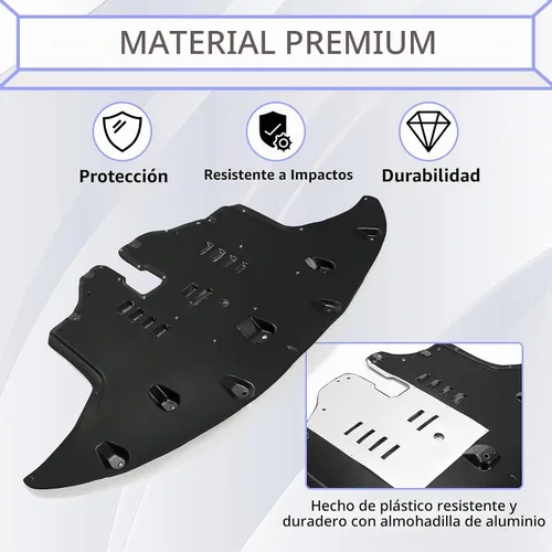 Vista 3 de HECASA Protector contra salpicaduras del motor con almohadilla de aluminio compatible con Kia Sorento EX LX S SX Limited 2016-2020 3.3L Reemplazo