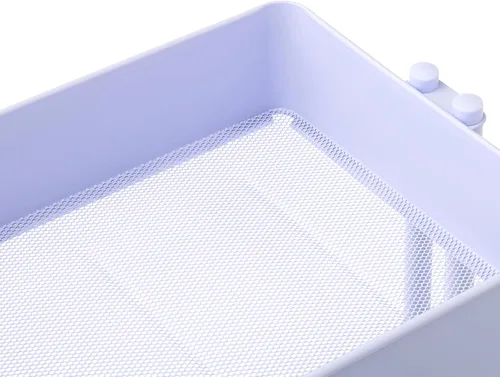 Vista 4 de Simply Tidy Lexington Carrito con ruedas de 3 niveles, organizador móvil de almacenamiento de metal con ruedas de bloqueo para manualidades, oficina