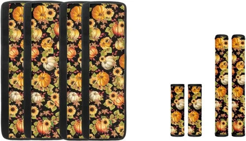 Vista 16 de DISNIMO Fundas para manija de puerta de refrigerador con calabaza otoñal, 8 piezas Kithchen para nevera, microondas, horno, lavavajillas, protector