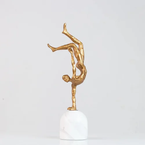 Vista 17 de Estatua de ángel sin cabeza de metal famoso de 20 pulgadas en pedestal blanco para exhibición del museo y decoración del hogar