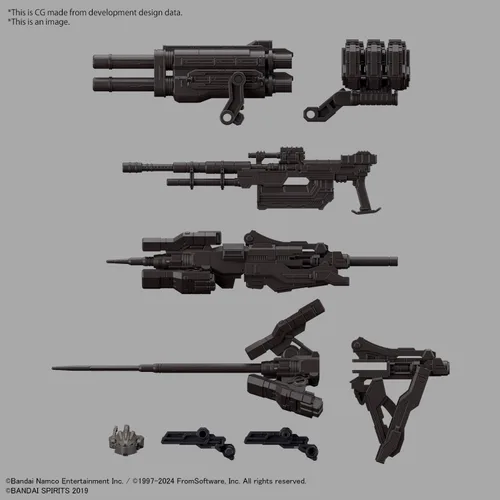 Vista 10 de Bandai Hobby - Armored Core VI Fires of Rubicon - #01 RaD CC-200 Orbiter Nightfall 30 MM 1/144 Kit