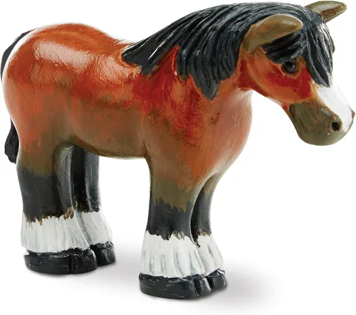 Vista 9 de Melissa & Doug Created by Me! Juego de figuras de caballo para manualidades (2 caballos de resina, 6 pinturas, pincel)