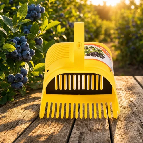 Vista 3 de Gralara Fruit Picker with Collection Chamber Sturdy Fruit Picker with Carrying Handle Easy to Clean for Orchards, Backyard Gardens