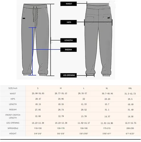 Vista 3 de Pantalones casuales para correr al aire libre para hombre, pantalones de entrenamiento ajustados para correr, pantalones deportivos para senderismo