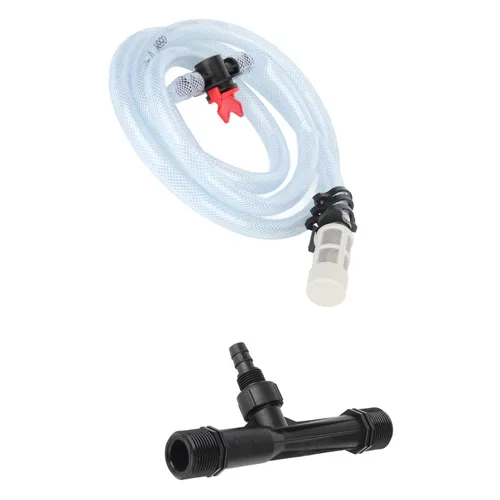 Vista 9 de Venturi - Kit de inyector de fertilizante de 1 pulgada, sistema de riego por goteo eficiente con tubo de agua para césped, jardín, invernadero