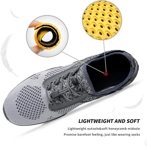Vista 3 de SOBASO Zapatos de agua para mujeres y hombres, secado rápido, para natación, playa, zapatos acuáticos para deportes acuáticos, buceo, senderismo