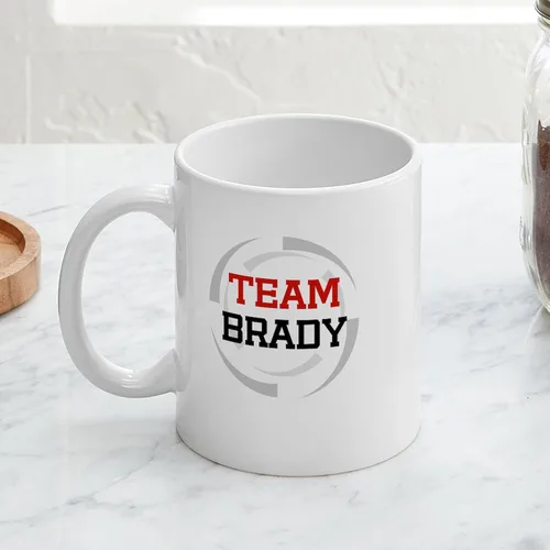 Vista 3 de CafePress – Brady – Único taza de café, taza de café, S, Blanco