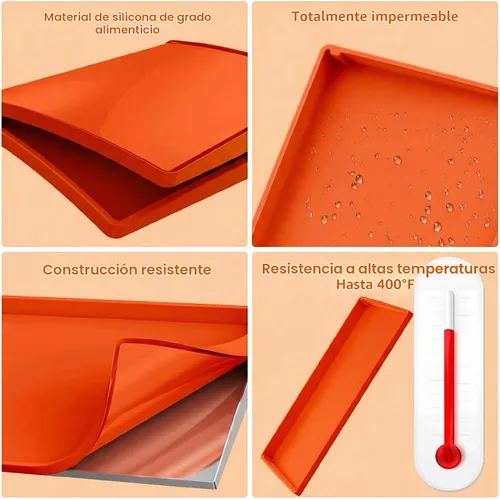 Vista 8 de BANGIE - Alfombrilla de silicona de 17 pulgadas para Blackstone, cubierta