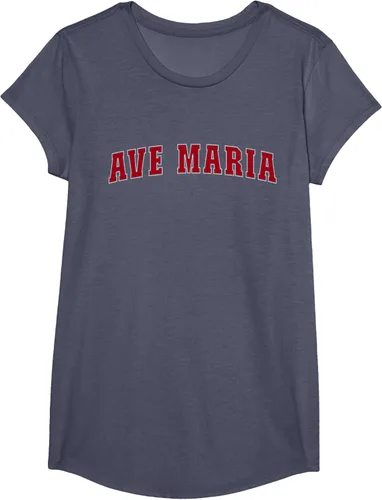Vista 15 de Ave Maria FL Florida - Camiseta, Negro