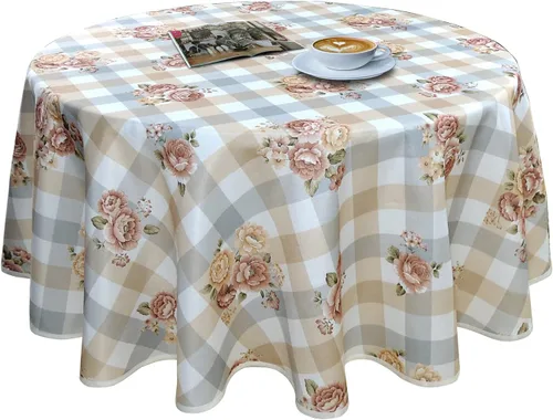 Vista 18 de Mantel cuadrado con estampado floral de 38 x 38 pulgadas, resistente a las manchas e impermeable, para cocina, comedor, interior y exterior