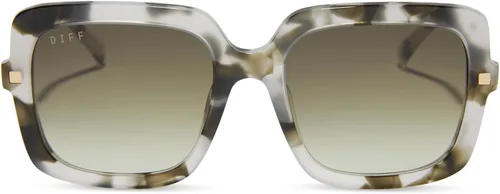 Vista 6 de DIFF Sandra Designer - Gafas de sol cuadradas de gran tamaño para mujer, protección UV400