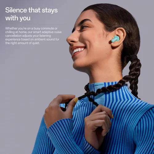 Vista 4 de OnePlus Nord Buds 3 Pro, auriculares inalámbricos Bluetooth, auriculares con cancelación de ruido, graves profundos, sonido envolvente, hasta 44
