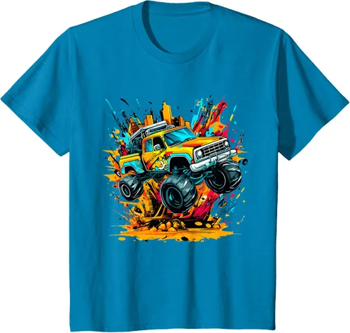 Vista 57 de Monster Trucks Are My Jam - Camiseta Monster Truck, Negro
