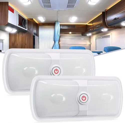 Vista 22 de Nilight 2 luces LED para interiores de 12.5 pulgadas, 10 W, 96 LED, 3 colores regulables (3100 K-6500 K) con función de memoria, luces de techo de 3